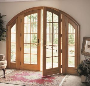 Round Top inswing french doors AWD marvin